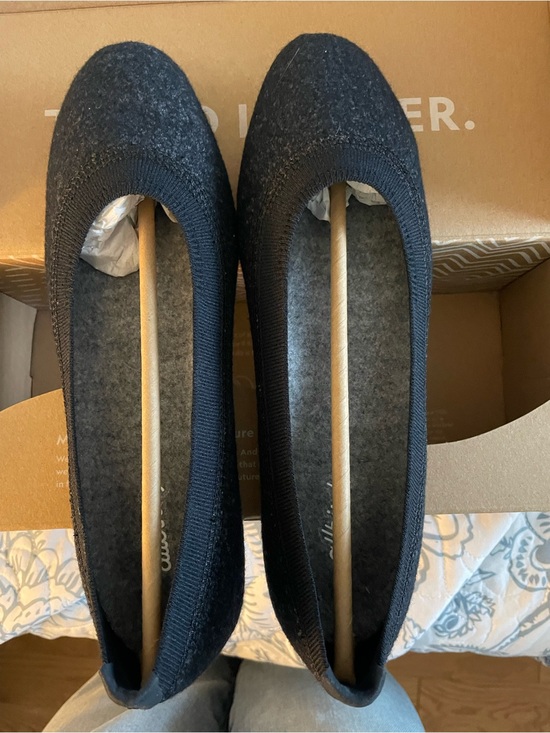 allbirds Shoes - Like new Allbirds Wool Breezer flats in Natural Black.